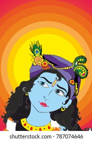 lord Krishna background for Poster