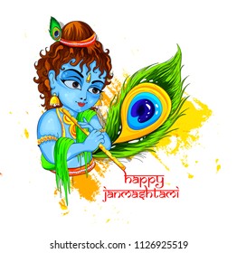  Lord Krishna in Happy Janmashtami festival of India