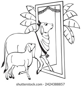 Lord Krishna is often Associated with Indian Cow