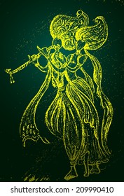 Lord krishna with Radha 2 
