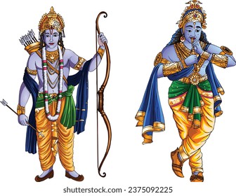 Lord Krishna and Rama, ancient India- Lord Ram or Lord Krishna