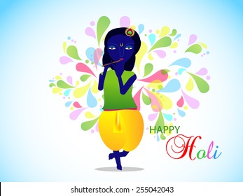 lord krishna, Vector colorful background for holi , Vector eps10