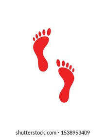 Lord Laxmi foot steps vector graphic.