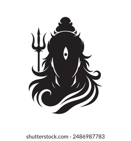 Lord Mahadev Silhouette vector illustration art