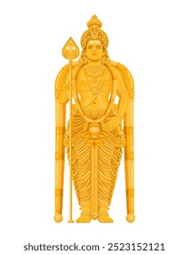 Lord Murugan (Skanda, Subramanyam, Kartikeya) Statue.  