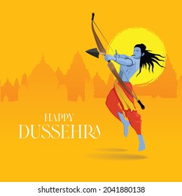 Lord Ram Dussehra Ram Navami Vector