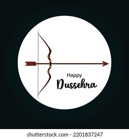 Lord Rama Happy Dussehra Navratri Festival Celebration India Holiday Background
