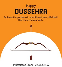 Lord Rama Happy Dussehra Navratri Festival Celebration India Holiday Background
