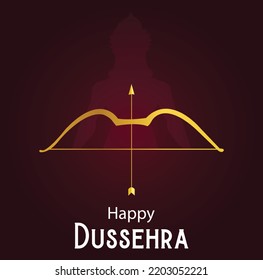 Lord Rama Happy Dussehra Navratri Festival Celebration India Holiday Background
