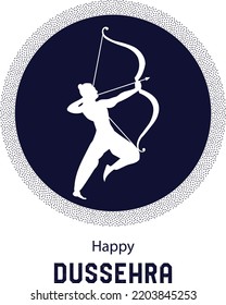 Lord Rama Happy Dussehra Navratri Festival Celebration India Holiday Background
