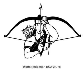 Lord rama vector illustrate art design.