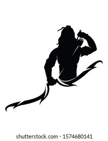 Lord Rama vector new design with bow and arrows.