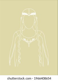 Lord of the rings Lady Galadriel svg