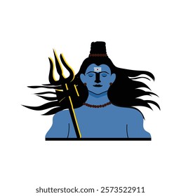 Lord Shiv Vector with Trishul