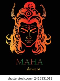 Lord Shiva Festival Vector Stock Photo