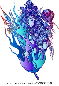 Lord Shiva : Shiva (Sanskrit: Auspicious One) is one of the main deities of Hinduism that is worshiped as the paramount lord by the Shaivaite sects of India.