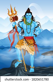 Lord Shiva, Shankar standing in Himalaya, Happy Mahashiv Ratri, Om Namah Shivay Wallpaper