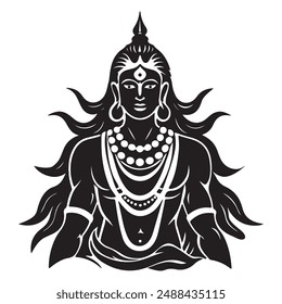 Lord Shiva Silhouette Stock Illustrations