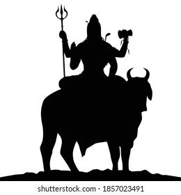 Vector vectorial de la silueta de Shiva