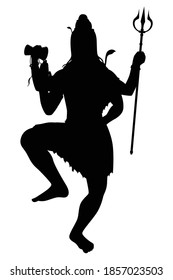 Vector vectorial de la silueta de Shiva