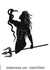 Lord shiva vector illustrated design. Mahadev vector tshirt design 
