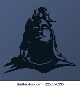 lord Shiva Vector illustration, Hindu God.