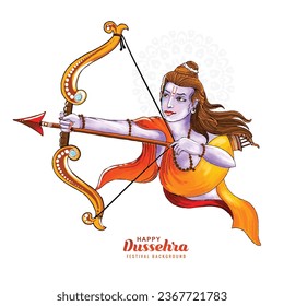 Lord shree ram navami festival wishes card background