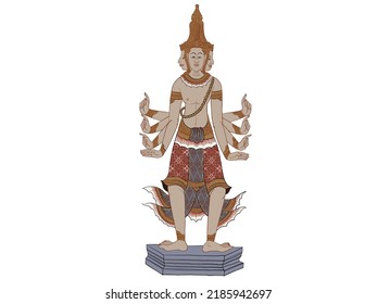 Lord Thai traditional tattoo,  Thai yantra