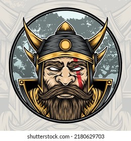 Ilustración de Lord Viking. Vector premium