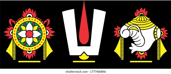 Lord Vishnu Symbol Vector Art