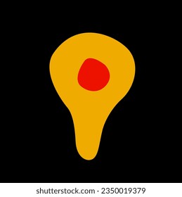 Lord Vitthal tilak Vektorsymbol. Hinduistische Tilak-Ikone.