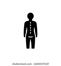 Lordosis lower back spinal arch posture medical image