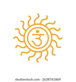 lord-Vishnu-s-Sudarshan-chakra icon vector illustration style
