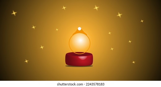 lorem background with luxury ring theme