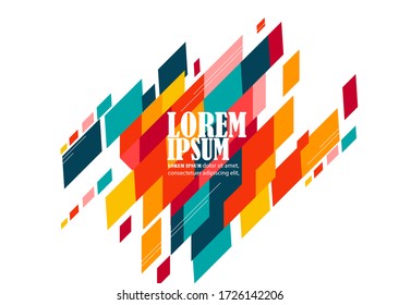 lorem ipsum, abstract background with a combination of squares and varied colors