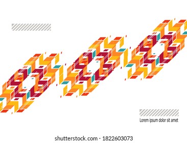 lorem ipsum, abstrakter Hintergrund mit einer Kombination aus Quadraten und verschiedenen Farben