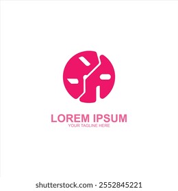 lorem ipsum ba ícone inicial com ilustração de vetor criativo