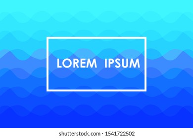 LOREM IPSUM Blue. abstract background design poster, cover, design. Vector illustration. Lorem ipsum.
