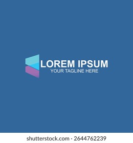 conception logo lorem ipsum pour le commerce numérique ou la technologie avec illustration vectorielle créative