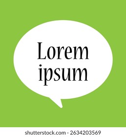lorem ipsum mensagem popup megaphone no fundo branco ícone vetor