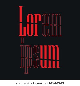 Archivo de Vector de diseño de camiseta de tipografía de Lorem ipsum