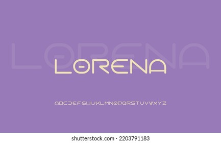 Lorena Moderno Alphabet Display Typeface Font