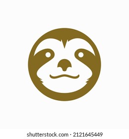 loris head logo design icon