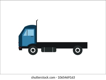 Lorry base flat vector design