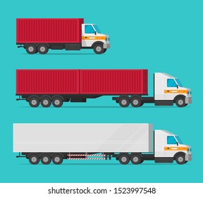 Logistic Cargo Freight Delivery Service Transportation Stock Vector ...