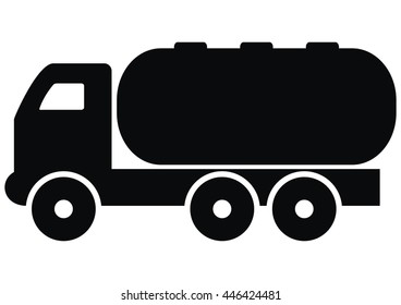 lorry, cistern, vector icon