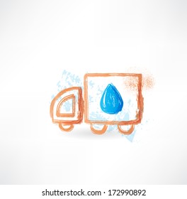lorry grunge icon