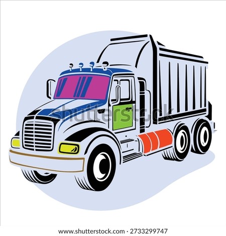 A lorry is a heavy-duty vehicle designed for transporting goods over long or short distances. It is widely used in logistics, construction, and commercial transport due to its strength, large cargo capacity, and reliability.