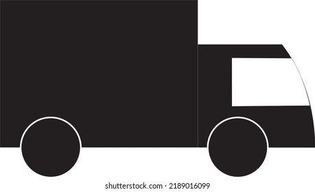 Lorry icon black color vector
