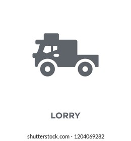 Lorry icon. Lorry design concept from  collection. Simple element vector illustration on white background.